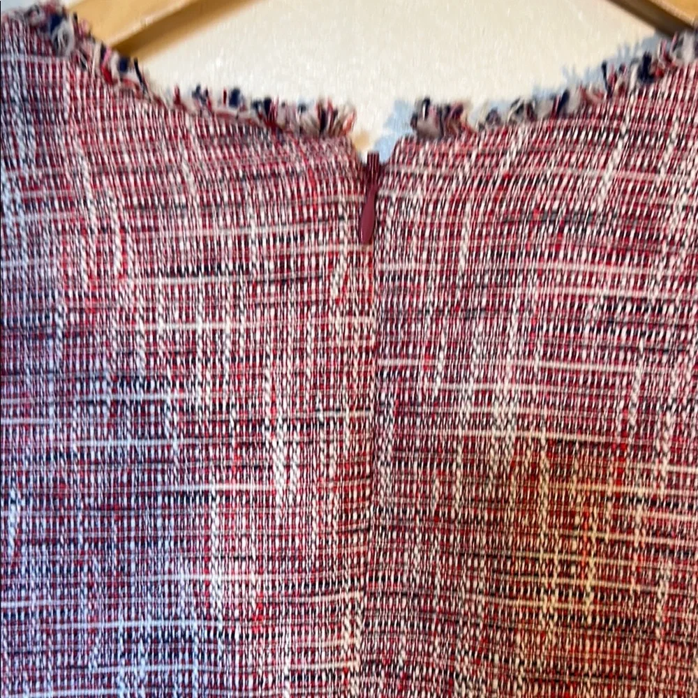 Banana Republic Women's Pink and White Textured Dress - Picture 5 of 5